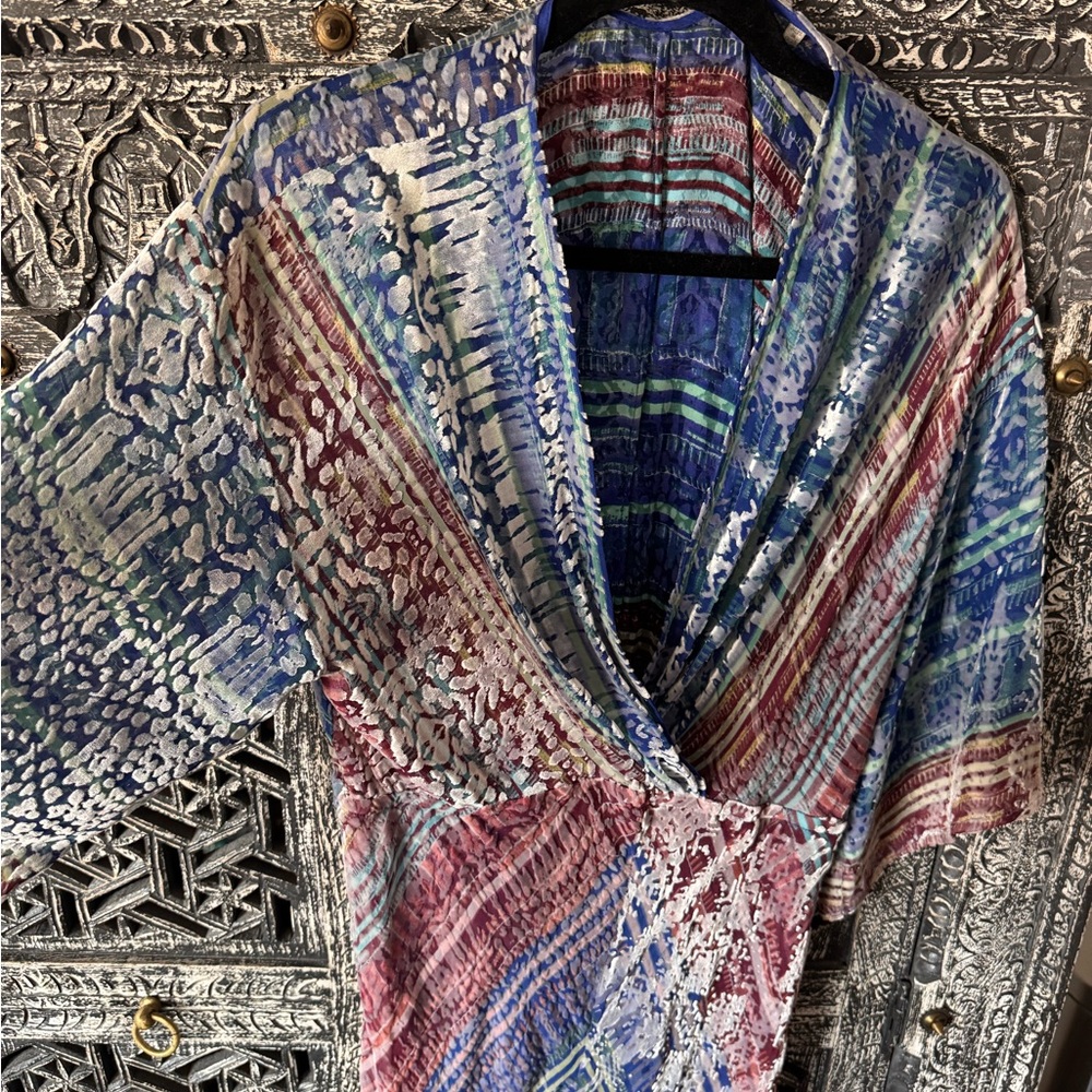 Twelfth Street by Cynthia Vincent Colorful Patterned Dress